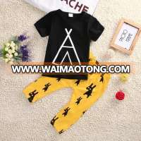 CC0234 2017 summer boys cloth sets baby boy t-shirt+pants suit fashion clothing set newborn sport suits baby boy clothes