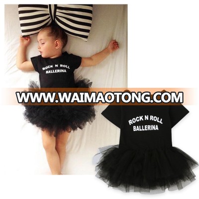 SEV.WEN Newborn Girl Dress Cotton Short Sleeve Rompers For girls Kids Infant Clothes black lace Baby Girls Dresses